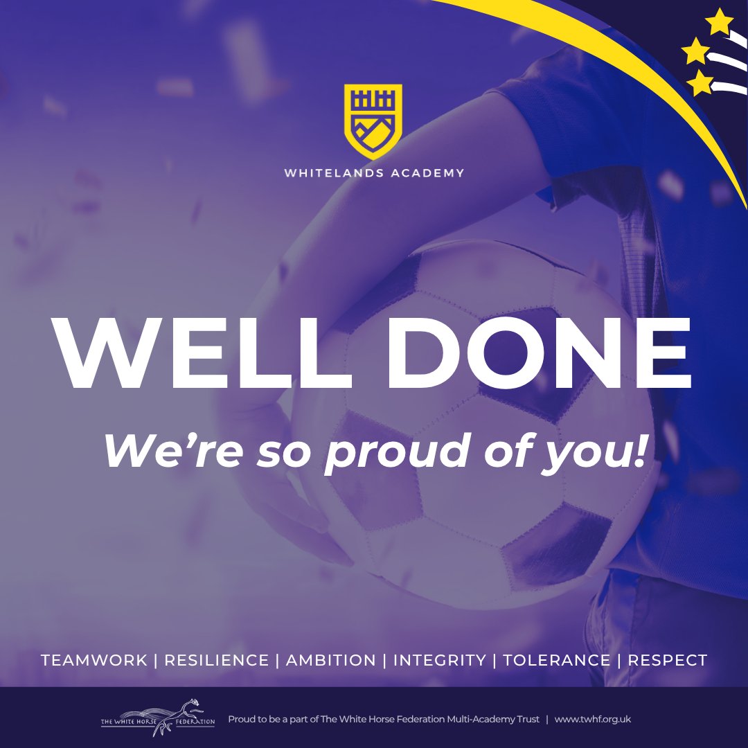 Our Under 15’s girls’ football team have marched through to the 3rd round of the National Cup, beating Cranford 7-1. The girls showed great teamwork throughout the game. 

Our next round opponents are yet to be confirmed but we have an away trip to Berkshire. Well done girls!