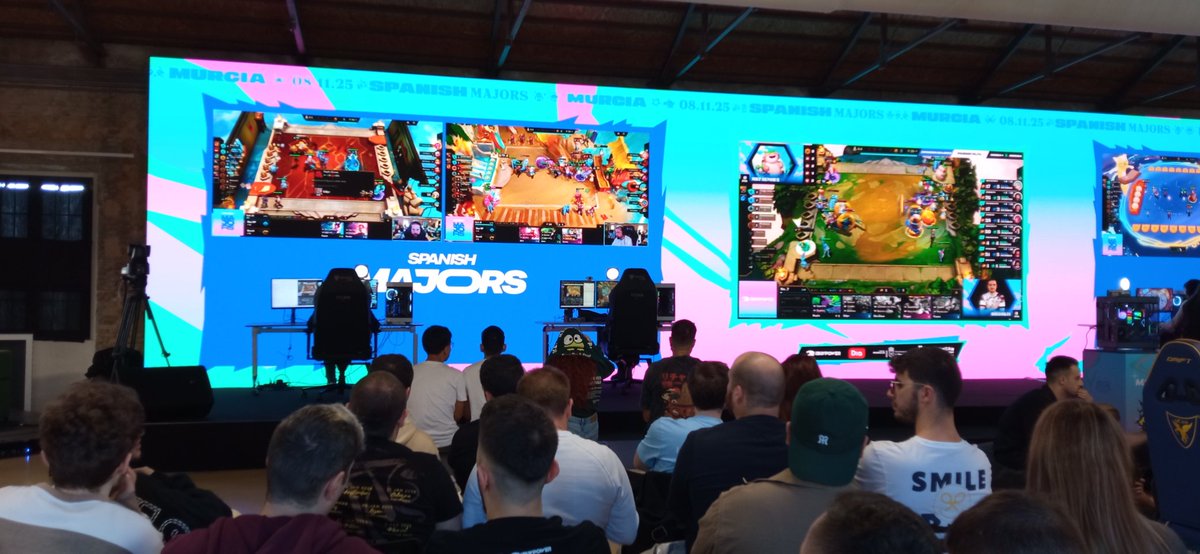 🎮 El Spanish Major de TFT en Murcia fue increí

Miembros de <a href="/upctesports/">UPCT Esports</a>, <a href="/TelecoLANParty/">Teleco LAN Party</a> y <a href="/UPCToficial/">Universidad Politécnica de Cartagena | UPCT</a> lo pasamos en grande 🙌

Gracias a <a href="/TFT_ES/">Teamfight Tactics ES</a> por este eventazo. ¡Ojalá sigan haciendo eventos tan cerca para poder seguir asistiendo con facilidad! 💙✨