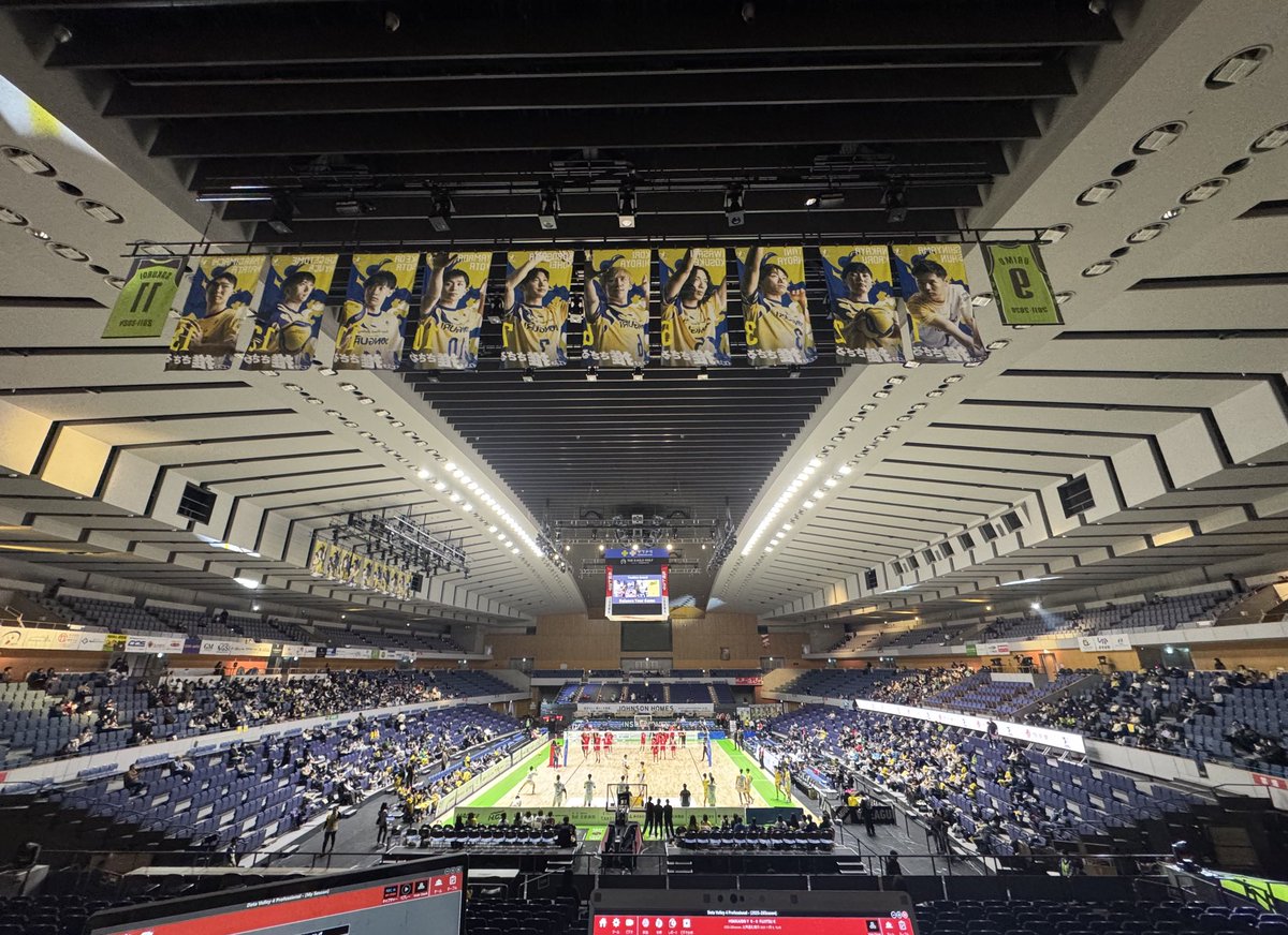 #アナリスト席からの景色 

北海きたえーるでの
ナイトホームゲーム⛹️✖️🏐