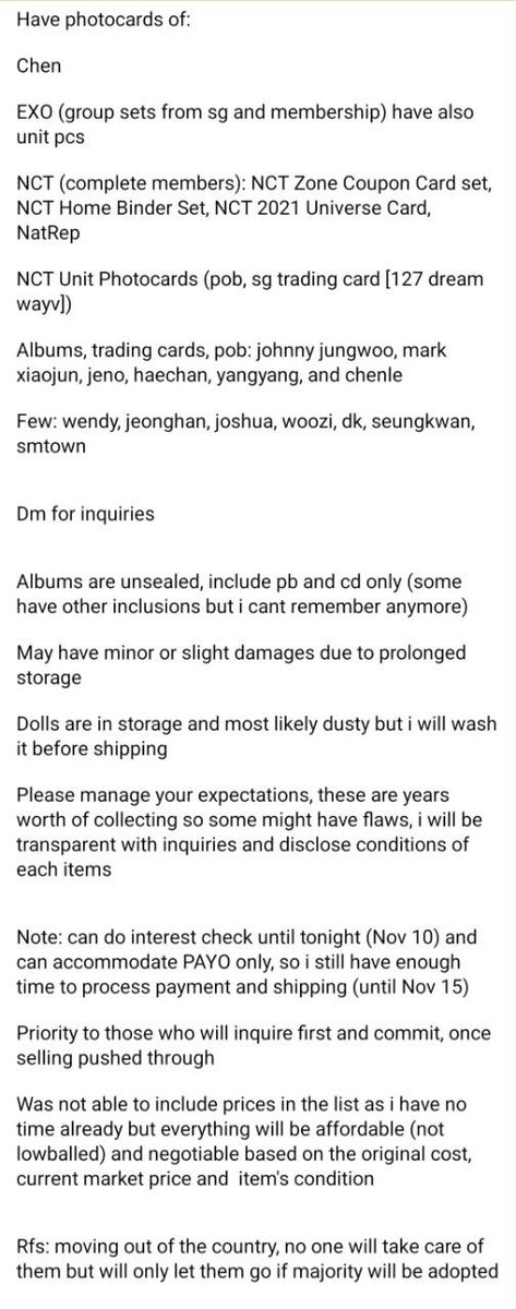 digomishop's tweet photo. Interest Check
ends today

List:
https://t.co/YURpV2Fk6h
got too busy updating the list

wts lfb for sale ph exo cbx sc nct 127 dream wayv seventeen red velvet aespa mamamoo superjunior superm riize unsealed albums photobook photocard pc dvd sg magazine japan china press https://t.co/dp2e8hnk2u