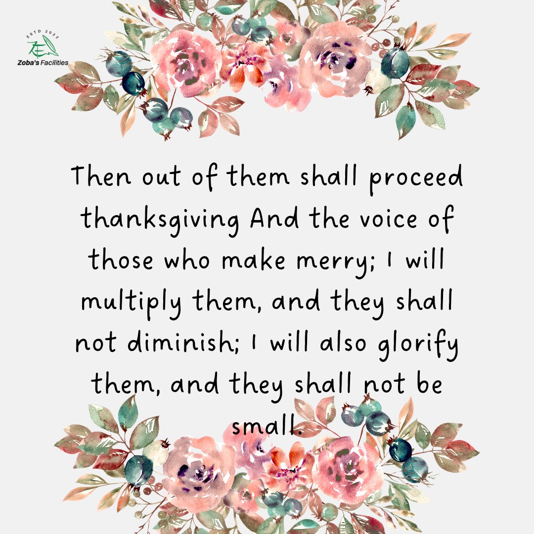 ZobasFacilities's tweet image. #wordfortheweek
#jeremiah20:9
#motivationalmonday
#zobasfacilities