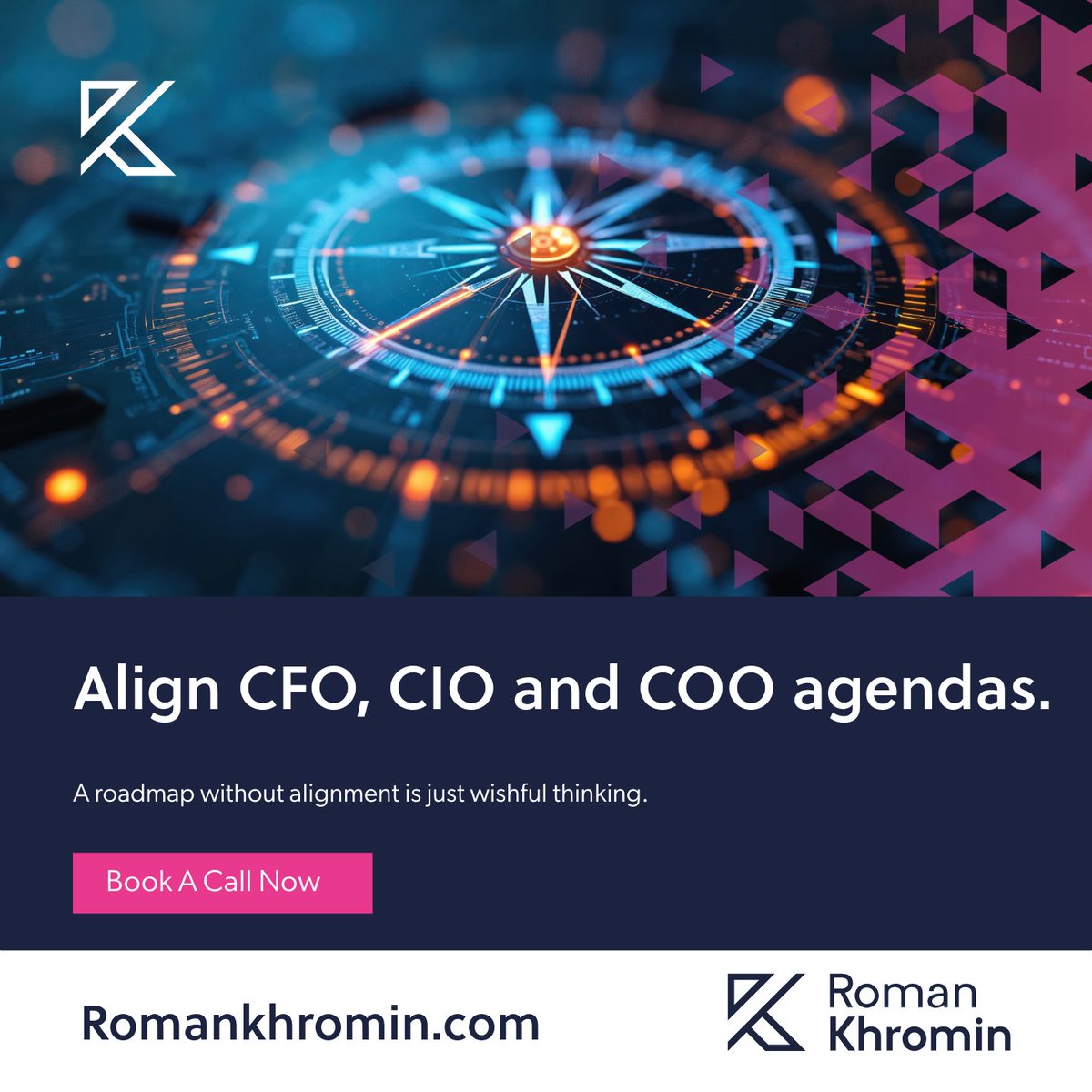 romankhromin's tweet image. A roadmap without alignment is just wishful thinking. 🧭 

Align CFO, CIO and COO agendas to one North Star that drives real results.

Learn more: romankhromin.com

#StrategicAlignment #ERPStrategy #CxOEnablement #TransformationSupport #ExecutionExcellence