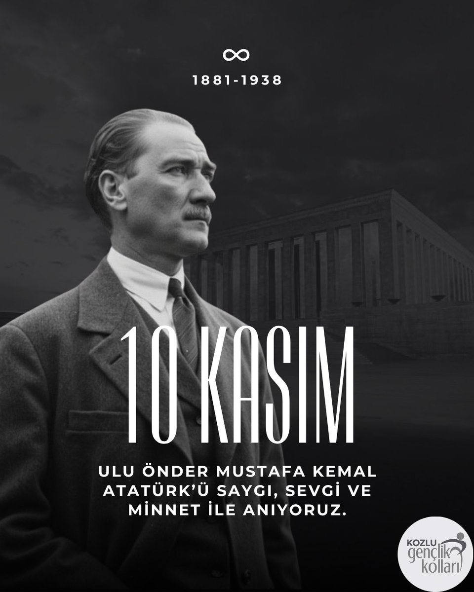 Büyük önder Gazi Mustafa Kemal Atatürk’ü;
aramızdan ayrılışının yıl dönümünde saygı, minnet ve özlemle anıyoruz.