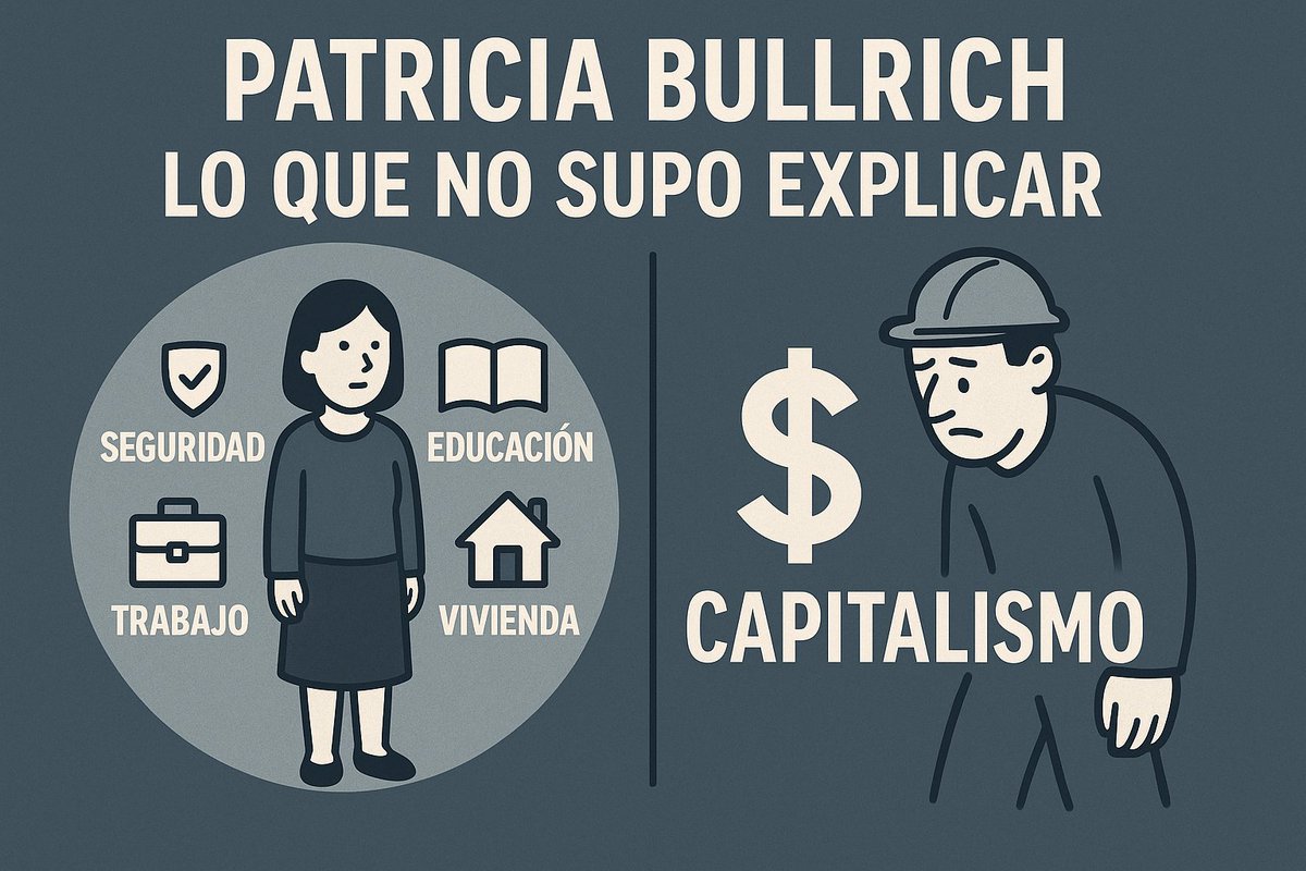 GenoniRodrigo's tweet photo. Cuando a Patricia Bullrich le preguntaron qué era eso del Ministerio de Capital Humano, no supo explicarlo.
Balbuceó un ejemplo, dijo que estaban “rompiendo estructuras” y terminó con un “bueno, bueno… ya lo vas a entender”.
Y sí: hoy lo entendimos.

El tiempo lo explicó mejor que nadie.
El Ministerio de Capital Humano no fue creado para defender a las personas, sino para administrarlas.
No para garantizar derechos, sino para gestionar recursos.

El concepto de “capital humano” nace de la economía liberal: la idea de que las personas son un activo, un recurso que puede rendir más o menos según la inversión que se haga en educación o salud.
En ese modelo, el ser humano deja de ser sujeto de derechos y se convierte en un factor de productividad.

Nombrar así a un ministerio no fue un error semántico, fue una decisión ideológica.
Significó transformar al Estado en una oficina de Recursos Humanos.
Ya no se trata de garantizar bienestar, sino de medir eficiencia.
Ya no se trata de justicia social, sino de rentabilidad.

El comerciante, el industrial, el chacarero, el trabajador, todos los que sostienen la economía real, pasan a ser vistos como “recursos” dentro de un engranaje productivo donde lo importante no es la persona, sino el capital.

Ese nombre —Capital Humano— fue la forma más elegante de decir que el Estado se retiraba del pueblo.
Que ya no iba a cuidar, sino a observar.
Que iba a mirar números, no vidas.

Por eso hoy, dos años después, entendemos el verdadero significado del Ministerio de Capital Humano:
no fue la humanización del Estado, fue su deshumanización.

Cuando se llama capital al ser humano, se lo despoja de humanidad.
Y cuando el Estado deja de ser humano, deja también de ser Estado.