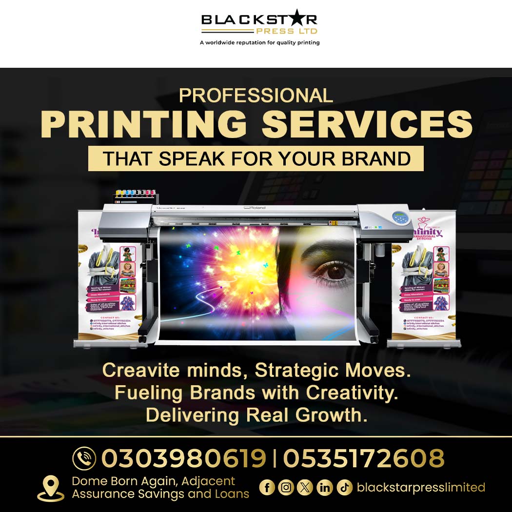 blackstarpress1's tweet photo. Professional Printing Services That Speak for Your Brand!
At Blackstar Press Ltd, we bring your ideas to life through high-quality printing that captures attention and drives results.
#BlackstarPress #PrintingServices #BrandPrinting #CreativePrinting #AccraPrinting https://t.co/sz0ZcbwUqI