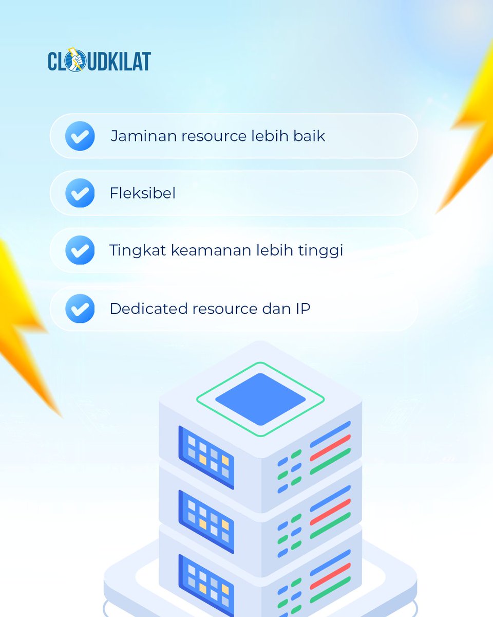 cloudkilat's tweet image. Kilat VM 2.0 udah pake KVM lho!
Jadi Kilat VM 2.0 bisa mengoptimalkan sumber daya yang ada.

Nggak hanya itu, Kilat VM 2.0 juga memiliki performa tinggi, keandalan terjamin, dan skalabilitas yang tinggi.

Langganan Kilat VM 2.0 sekarang! Klik link di bio!

#CloudKilat #vps