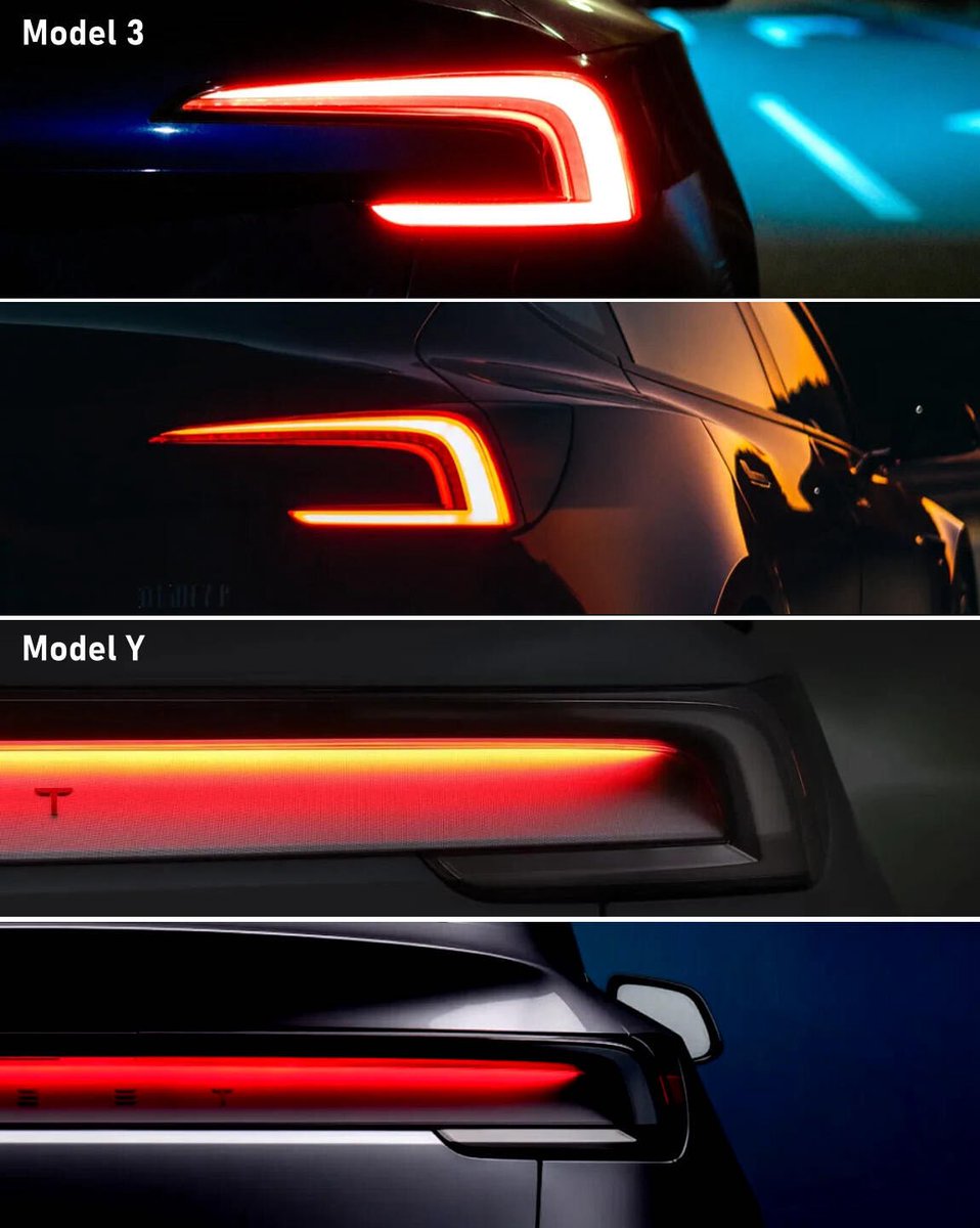 特斯拉这尾灯
辨识度在晚上还是很高的！