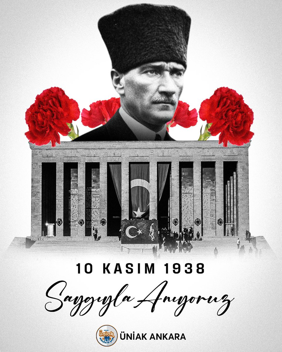 Gazi Mustafa Kemal Atatürk’ü, aramızdan ayrılışının yıl dönümünde rahmet, minnet ve saygıyla anıyoruz.

Bıraktığın miras, gençliğin ellerinde emin adımlarla geleceğe yürüyor. 🇹🇷
#10Kasım