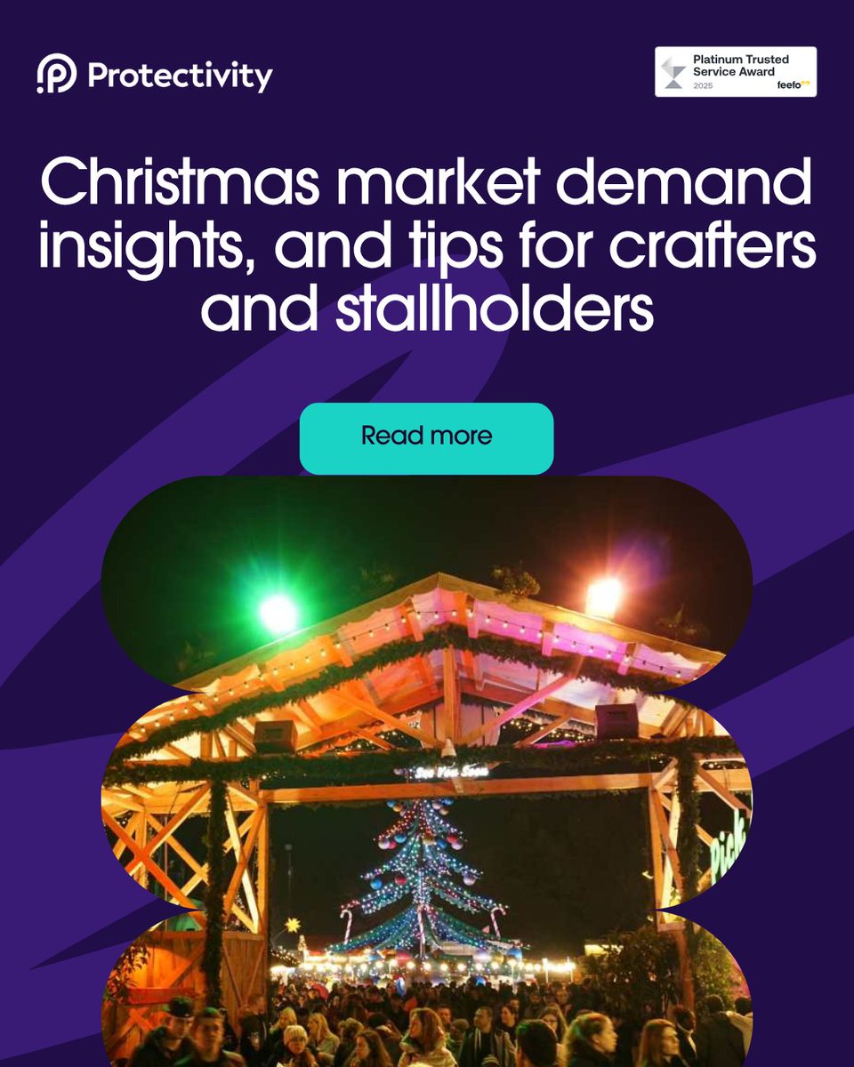 Protectivity's tweet image. Get into the festive spirit and make this season your most successful yet! We reveal what shoppers look for, popular locations, key trends, and how to stand out from the crowd. Whether you’re a seasoned trader or a first timer, these tips are for you.

protectivity.com/knowledge-cent…