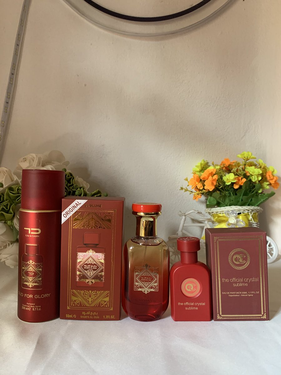 OsitaSommy's tweet image. Perfume Combos 
Frame 1 is 17,000
Frame 2 is 13,000
Frame 3 is 14,000
Frame 4 is 14,000
Nationwide delivery 
Please retweet 🙏🏽