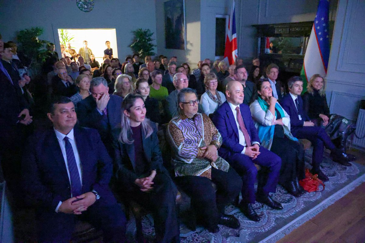 Uzbek_Tourism's tweet photo. 🌍 At Embassy of #Uzbekistan in #London 🇺🇿, an event showcased the nation’s tourism potential, #SilkRoad heritage &amp; the film “Uzbekistan: The Golden Road” by @bettanyhughes 🎥. Guests enjoyed culture, cuisine &amp; cooperation! 🤝
🔗 https://t.co/n4deKqYsjM
#Tourism #Culture #Travel https://t.co/uf9EvBtdNg
