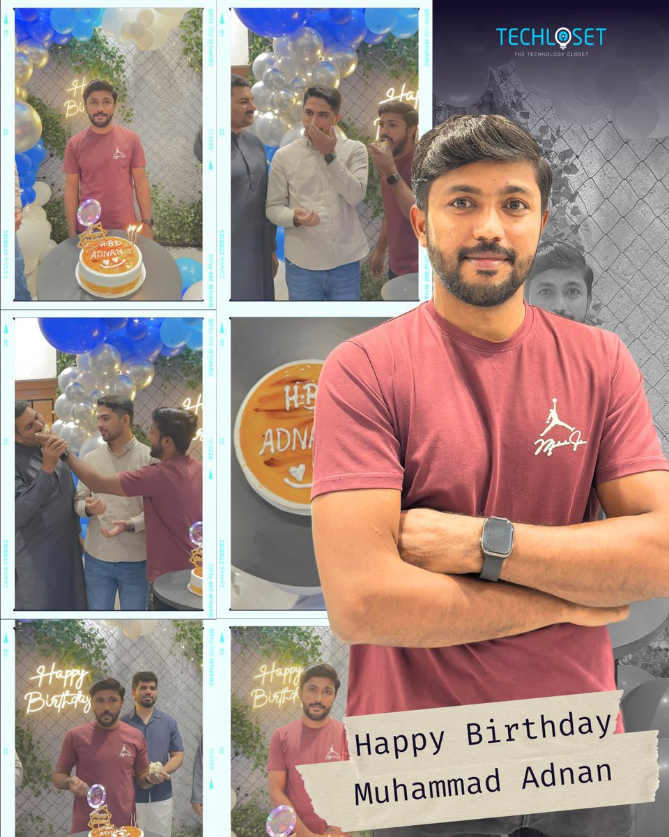techloset's tweet photo. Celebrating Muhammad Adnan’s Special Day! 🎂
Wishing you endless happiness, success, and laughter ahead. Your positivity and dedication make every day at work brighter! 🌟
#BirthdayCelebration #LifeAtTechloSet #TeamMoments #WorkplaceVibes https://t.co/vlmhSnqty3