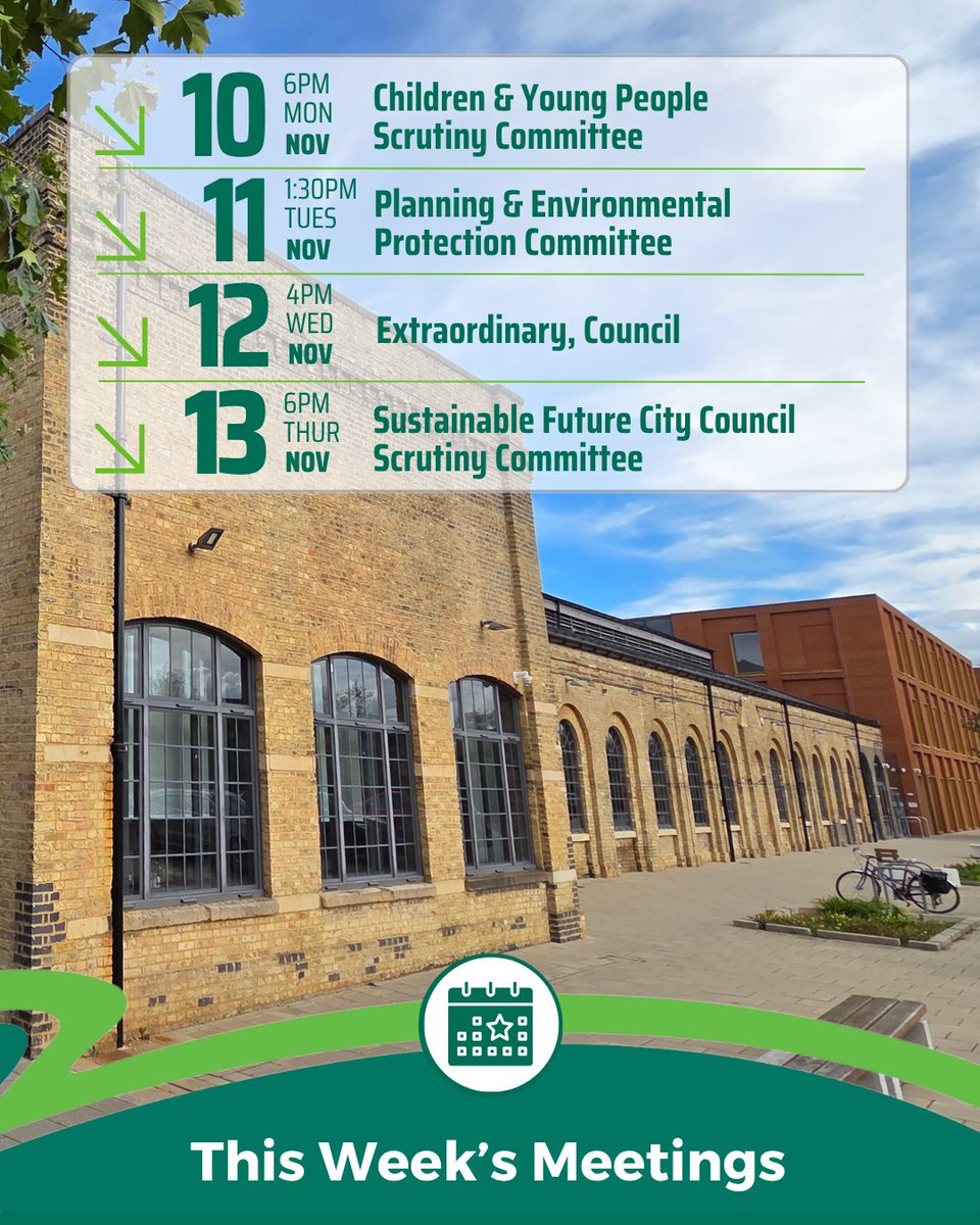 PeterboroughCC's tweet image. These are the committee meetings being held this week. Click on the links below to find out what's being discussed and decided.

Agendas: pulse.ly/u3rwowbyqy
Decisions: pulse.ly/4timjbnd6e
(available the next working day)