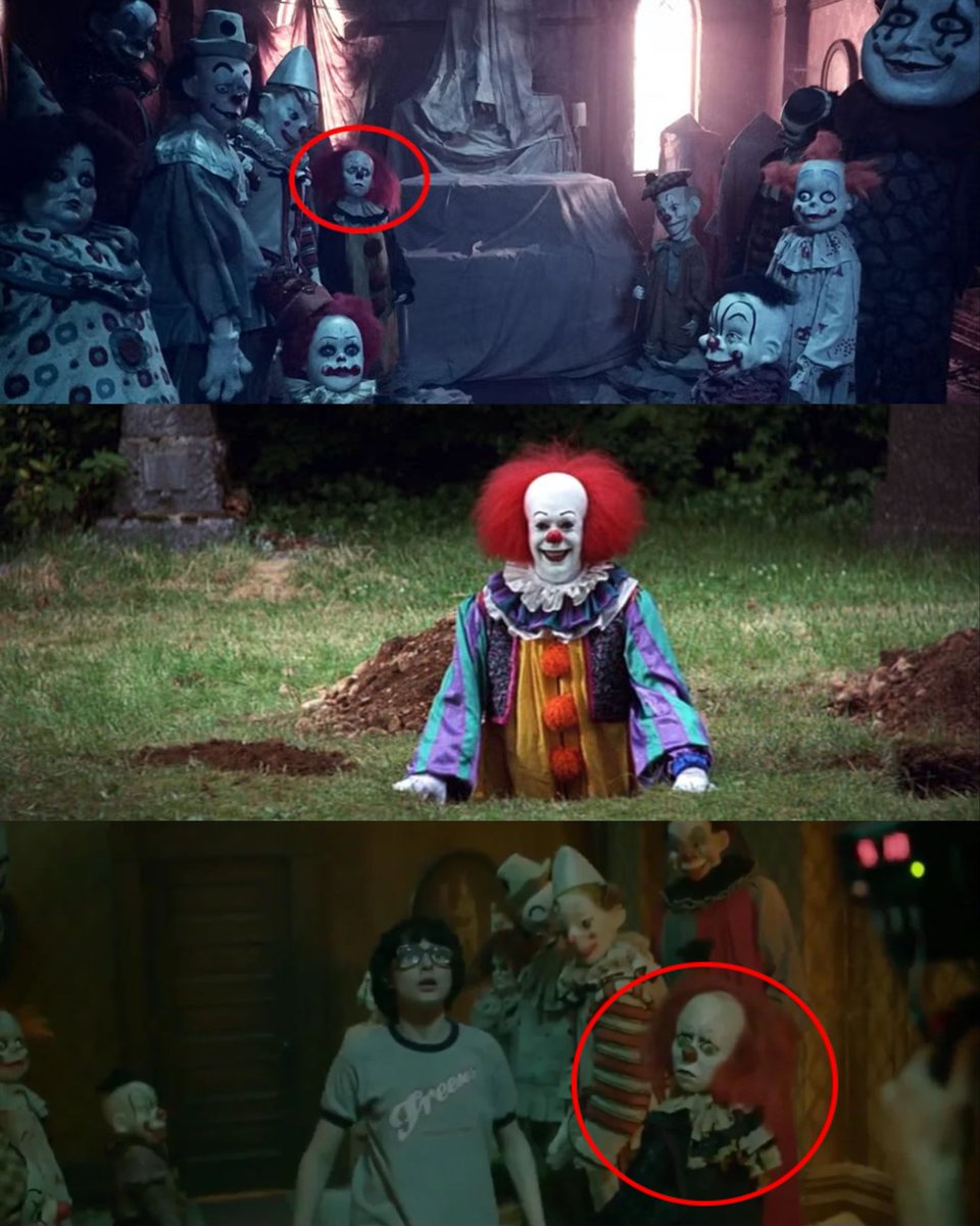 blurayangel's tweet photo. Homage to Tim Curry’s Pennywise in It 2017 🔥

#ITWelcomeToDerry https://t.co/iJSgYcndx3
