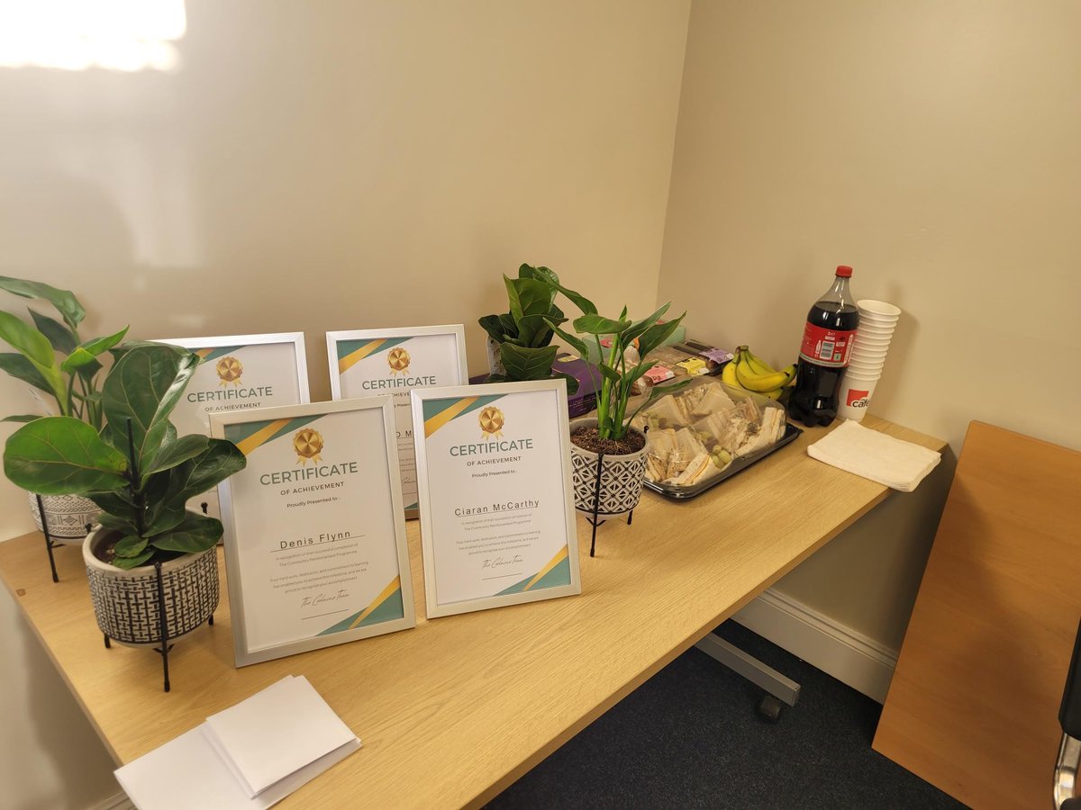 CoolmineTC's tweet image. Clients from our Kerry Hub’s 12-week CRA Cocaine Programme celebrated their graduation last week - a day of reflection, pride &amp;amp; new beginnings.

Huge thanks to Kelly’s Elite Painting &amp;amp; Decorating for adding something special to the day.
#Coolmine #RecoveryIsPossible