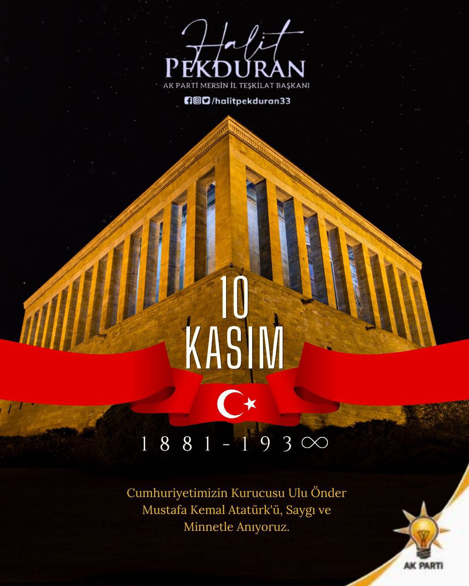 Cumhuriyetimizin banisi Gazi Mustafa Kemal Atatürk’ü vefatının 87. yıl dönümünde rahmet ve şükranla yâd ediyoruz.