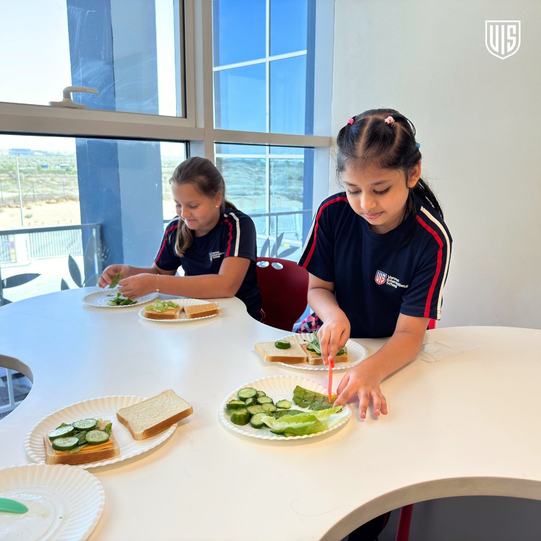 VISDubai's tweet image. Students in the Cooking CCA enjoyed a fun and hands-on session making delicious sandwiches!
#VISDubai #CreativeCooks #Dubai #Cooking #KHDA #CCA #SchoolsinDubai #extracurricularactivities