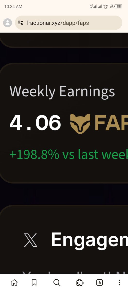 Celebrate your little wins on <a href="/FractionAI_xyz/">Fraction AI</a>  and hope for better days ahead.

Don't forget your $FAPS earnings has been updated from 24 hrs to 48hrs

So if your earning is not updated within 24 hours, you don't need to fret👍