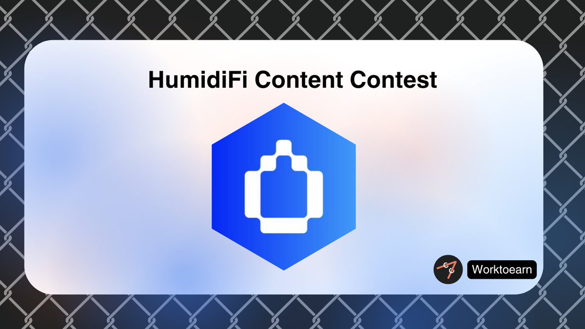 worktoearn_en's tweet image. HumidiFi Content Contest

✨ 5,250 USDC in Total Prizes

• 1st - 2,000 USDC
• 2nd - 1,500 USDC
• 3rd - 1,000 USDC
• 4th - 500 USDC
• 5th - 250 USDC

👉 How to Join:

1. Create a thread, article, or video that explains HumidiFi’s impact on Solana’s markets and demonstrates…
