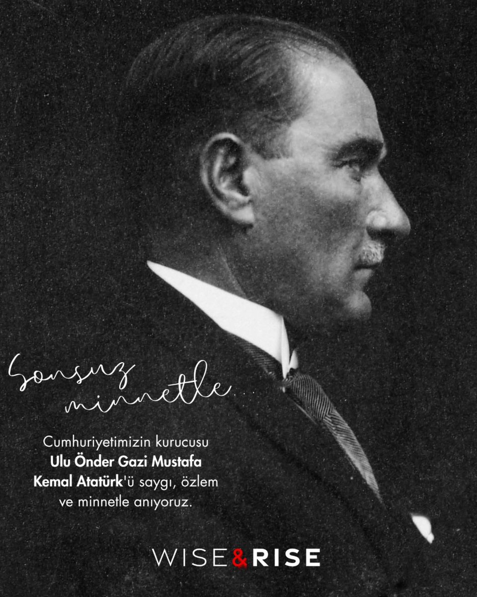 🇹🇷 Cumhuriyetimizin kurucusu Ulu Önder Gazi Mustafa Kemal Atatürk’ü saygı, özlem ve minnetle anıyoruz.

#10Kasım