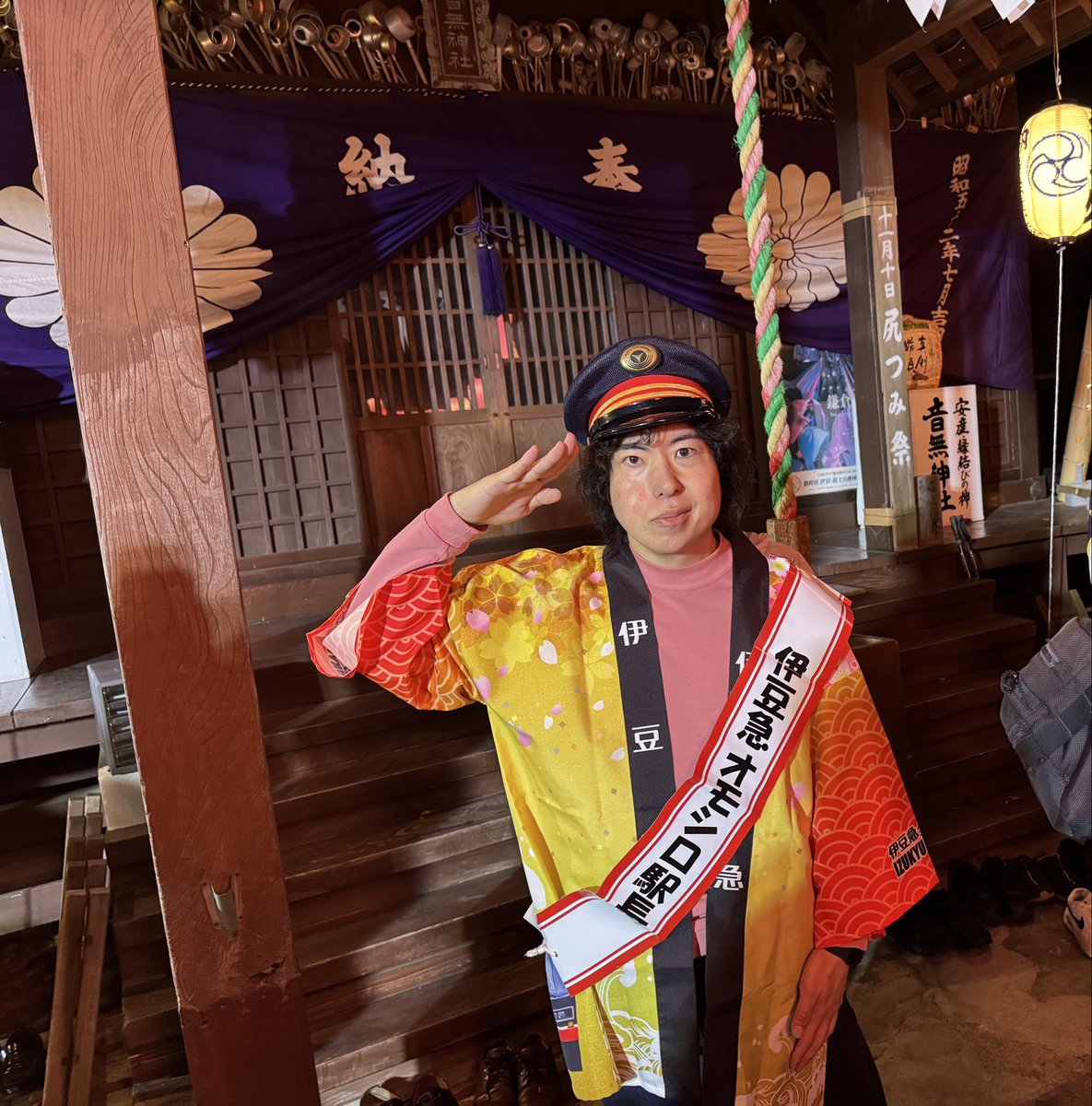 伊豆急行PR大使として、神社のお祭りの尻相撲に出場することになりました…！