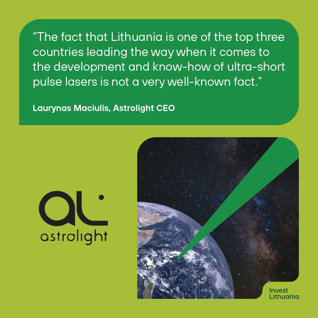 💡 #Lithuania’s Astrolight is advancing #defence communications.

Backed by €2.8M &amp; #NATO’s DIANA accelerator, its laser-based tech links satellites, ground stations &amp; terminals in a secure, high-speed network - operating beyond traditional radio. ⤵️
investlithuania.com/.../how-lithua…