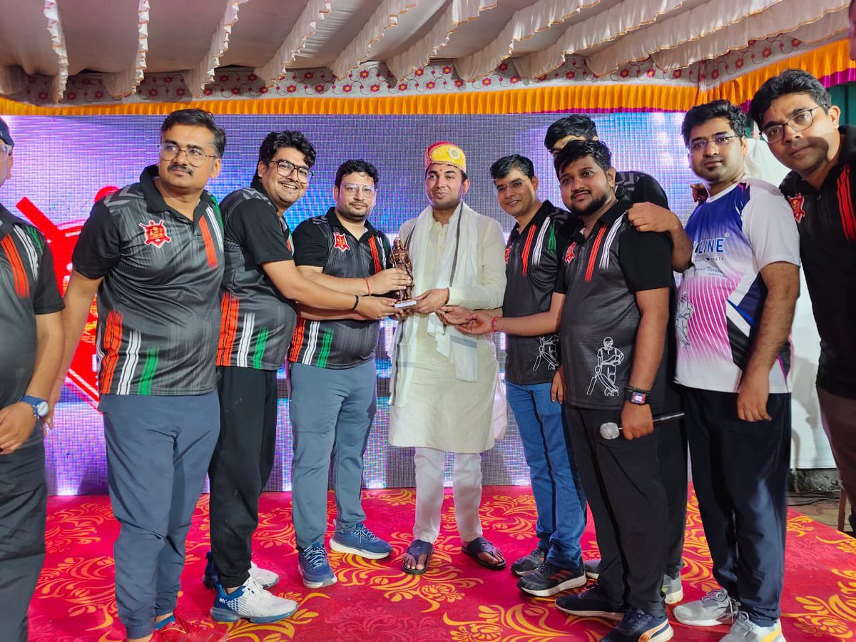 Cricket, camaraderie, and community at their best! 

Attended the Mewar Premier League at Lokhandwala, Kandivali  along with Saurabh Ajmera Ji &amp; CA Sahil Jain.
Sincere thanks for inviting me and for organizing this amazing tournament that truly celebrates unity and sportsmanship.