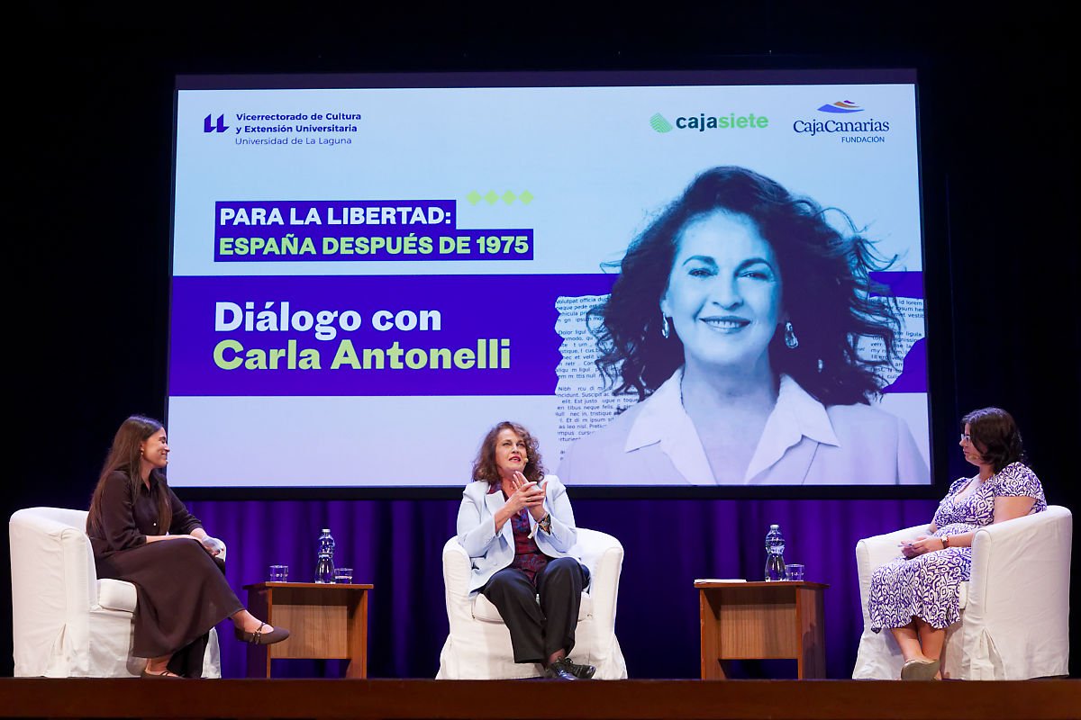 Carla Antonelli, en la <a href="/ULL/">Universidad de La Laguna</a>: “La ultraderecha usa al colectivo LGTBIQ+ como excusa para arremeter contra las verdaderas políticas” este viernes estuve en el salón de actos Paraninfo de la Universidad de La Laguna en Tenerife, un dialogo con las dos alumnas de Filología, Atteneri