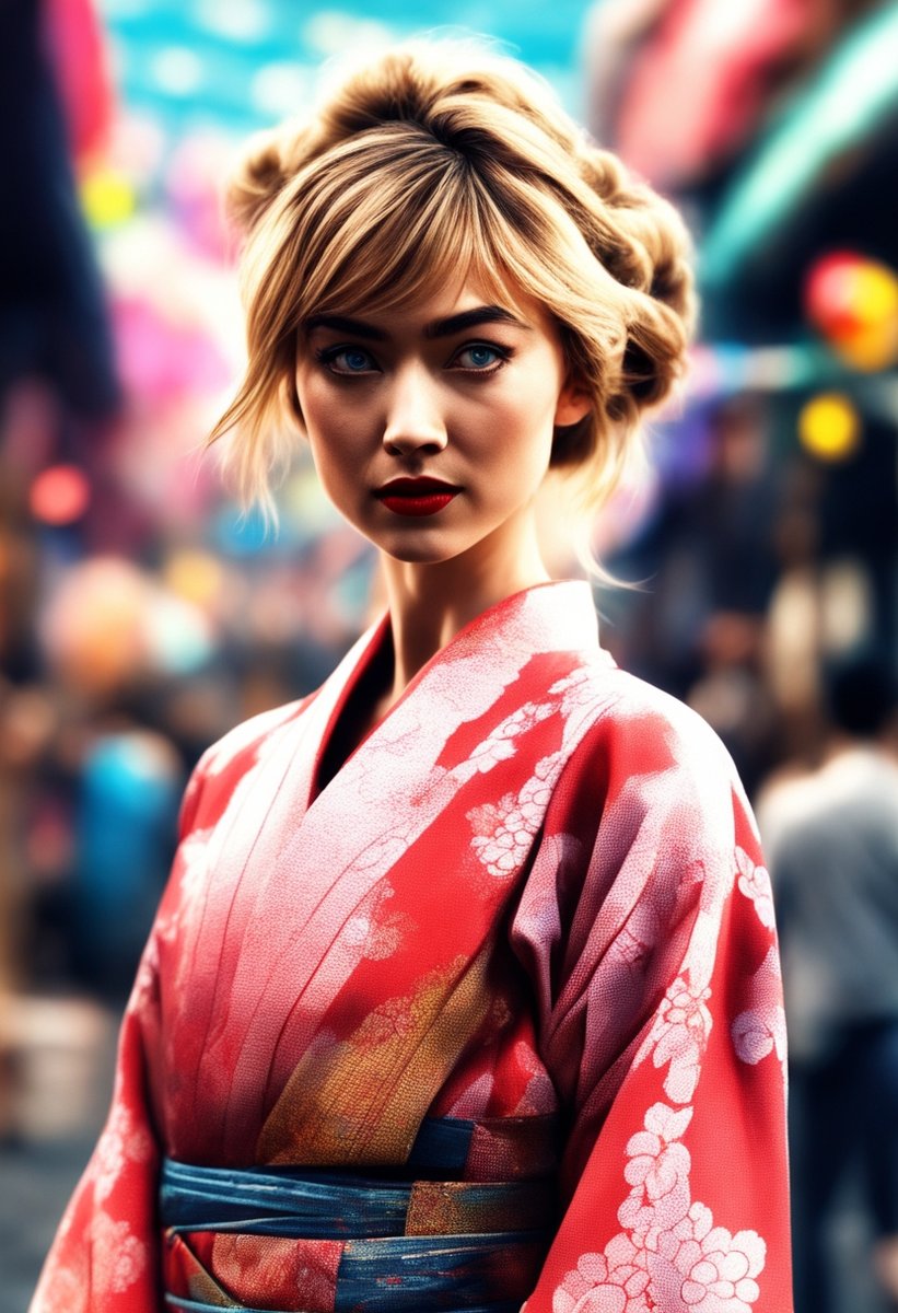 durhurur75394's tweet photo. Kimono... Poots Edition #AIart #DigitalArt #promptart #AIillustration #AIgenerated #ImogenPoots #Hedda #TheChronologyofWater #OuterRange https://t.co/K1r7W5TLuT