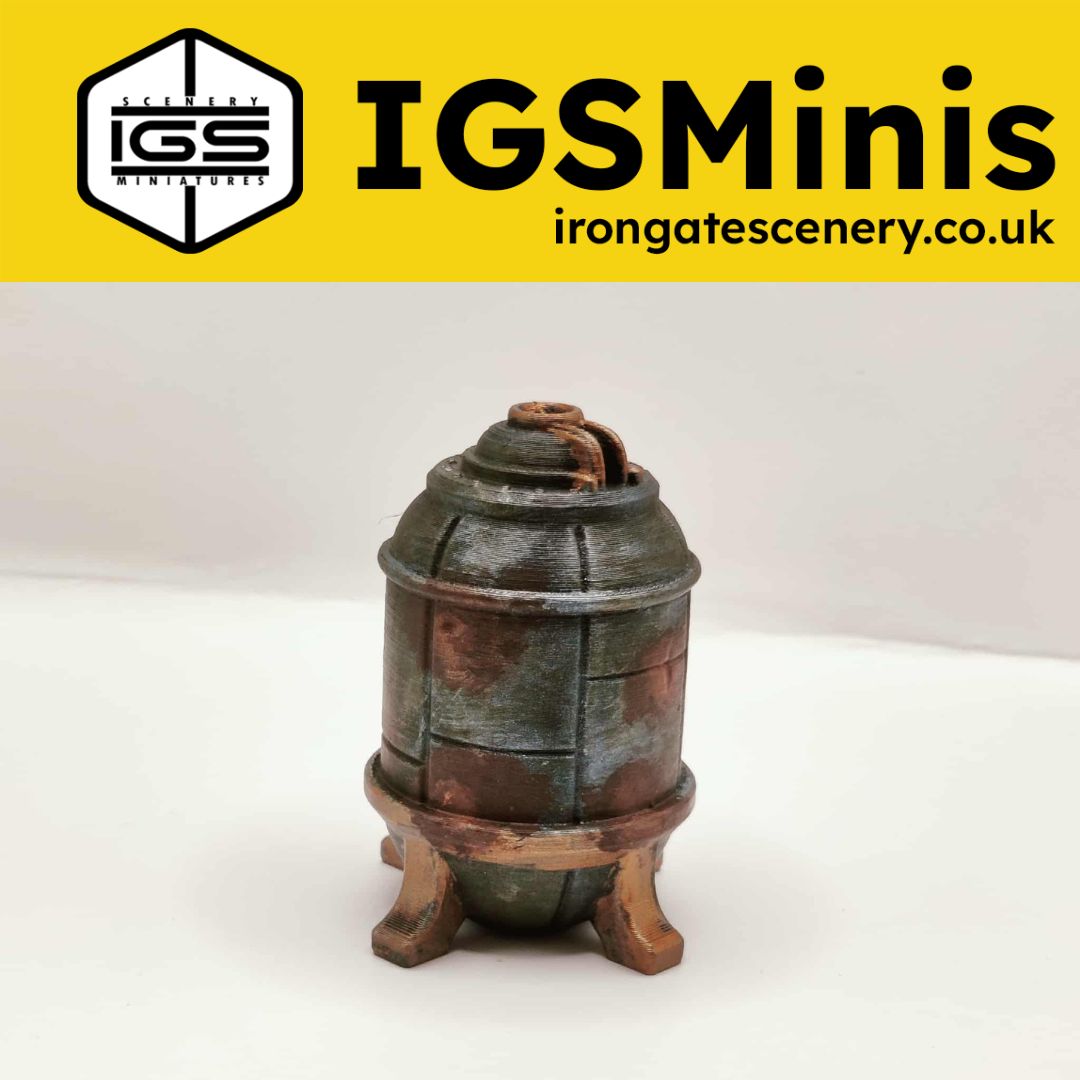 Latest Sci-Fi Release..

Water Tank (C)
🛒 £9.95: unpainted.
🎨 £17.95: hand-painted.

Find them and lots more here - irongatescenery.co.uk/scenery-terrai…

#wargaming #dnd #dragonrampant #tabletopgaming #terrain #tabletopgames #miniatures #igsminis #warhammer40k