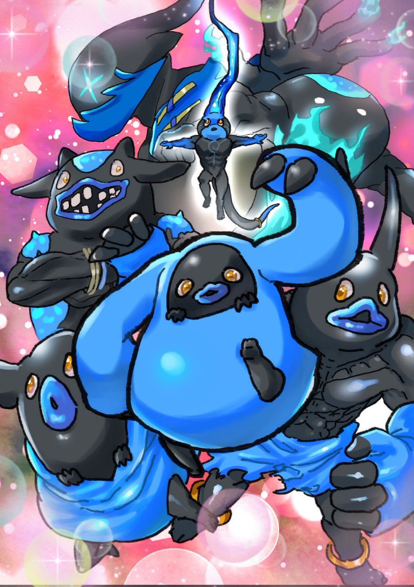 カシハラマルさんのウクちゃん塗らせていただきました🩷
本家様はかっこいいウクちゃんでしたので私は可愛いウクちゃんにしてみました！
素敵な線画ありがとうございました😊