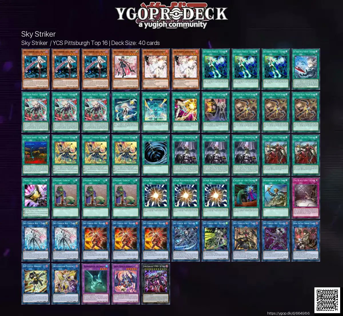 Sky Striker  / YCS Pittsburgh Top 16 🏆

✅ ygop.dk/d/664986

#yugioh #yugiohtcg