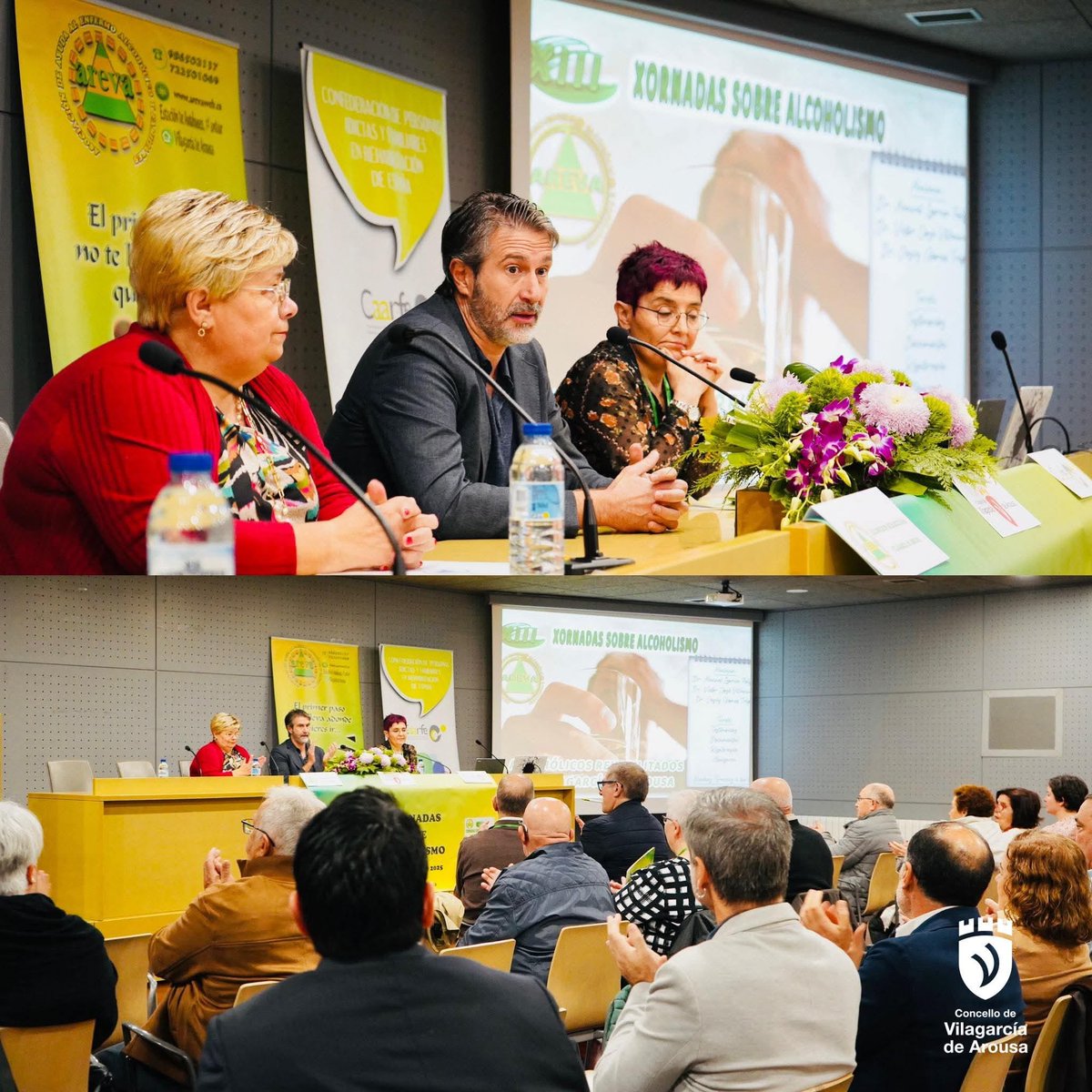 Caarfe_'s tweet image. Cerramos con éxito las XIII Xornadas sobre Alcoholismo en Vilagarcía de Arousa 💜
Gracias a AREVA y a todas las personas que compartieron reflexión, fuerza y esperanza.
Seguimos construyendo caminos de rehabilitación y apoyo 💪
#CAARFE #AREVA #SaludMental