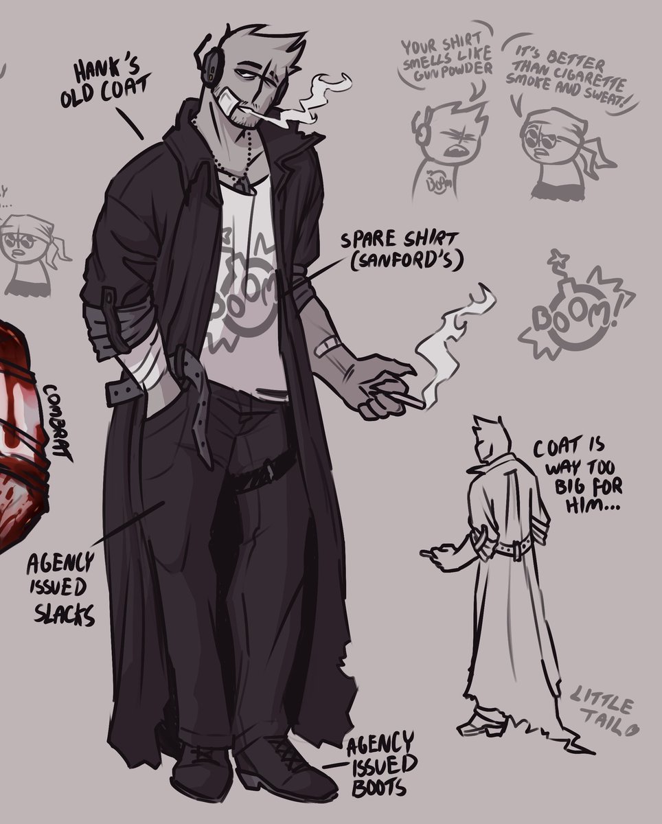 madcombrat's tweet image. I have so many thoughts about ex-AAHW Deimos' early SQ days...
Doc was just dressing him in whatever😔
#madnesscombat