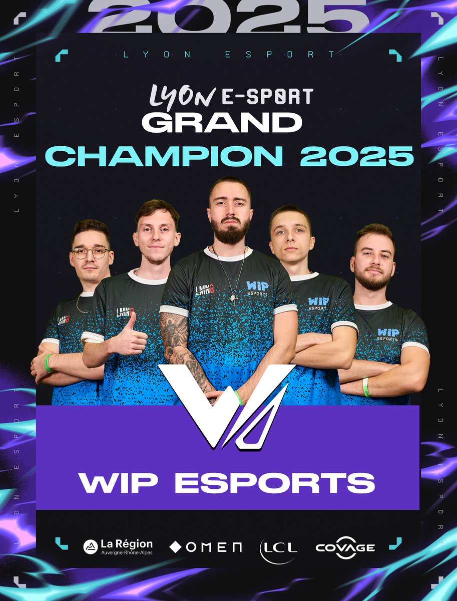 🚨🔫🧙‍♂️| WIP REMPORTE LA LES |

<a href="/WIP_EsportsTeam/">WIP Esports</a> s’empare de la victoire à la <a href="/LyoneSport/">Lyon e-Sport</a> 2025 !

Félicitations à l’équipe, au staff ainsi qu’à toutes les équipes participantes à la LAN.

En espérant se retrouver l’année prochaine pour une nouvelle édition de la Lyon Esport !