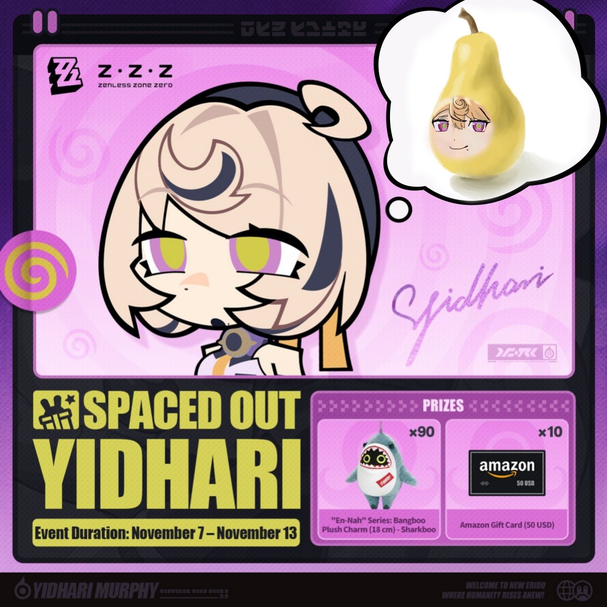 J_zero_moon's tweet photo. @ZZZ_EN Yidhari🍐 https://t.co/M9frbKVaz6
