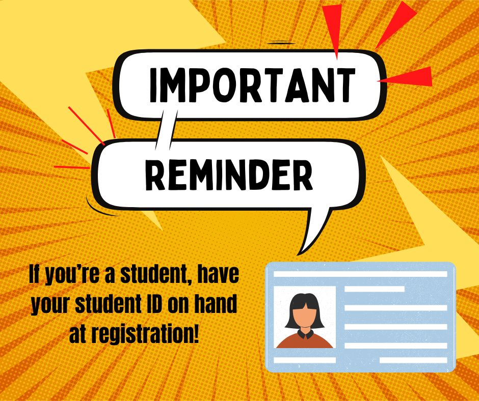 All preregistered students, as well as those registering onsite, will be required to show their current Student ID to pick up their registration badge and materials. Any student that does not have their ID will be required to pay the full meeting registration rate.
