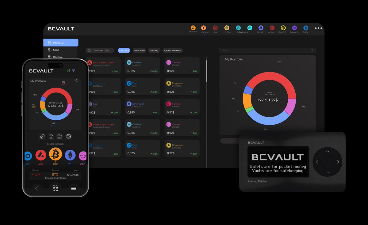 BC Vault Crypto Hardware Wallet tweet media