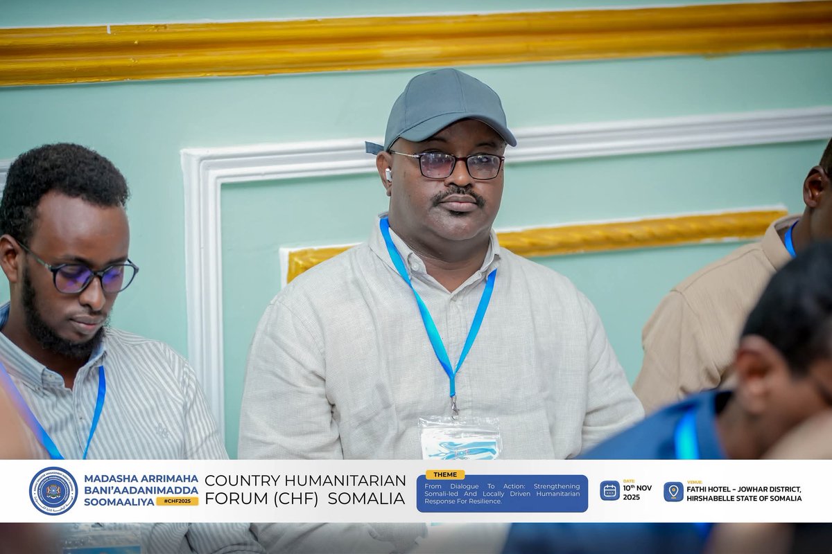 SoDMA_Somalia's tweet photo. 1/ Northeast State Minister of Humanitarian Affairs, @HindiSSCK, spoke at the 9th Country Humanitarian Forum (CHF) in Jowhar on behalf of all state relief ministers, addressing the country’s humanitarian situation.
#Jowhar #CHF2025 #Somalia #HumanitarianForum https://t.co/Dn7m1meGPy