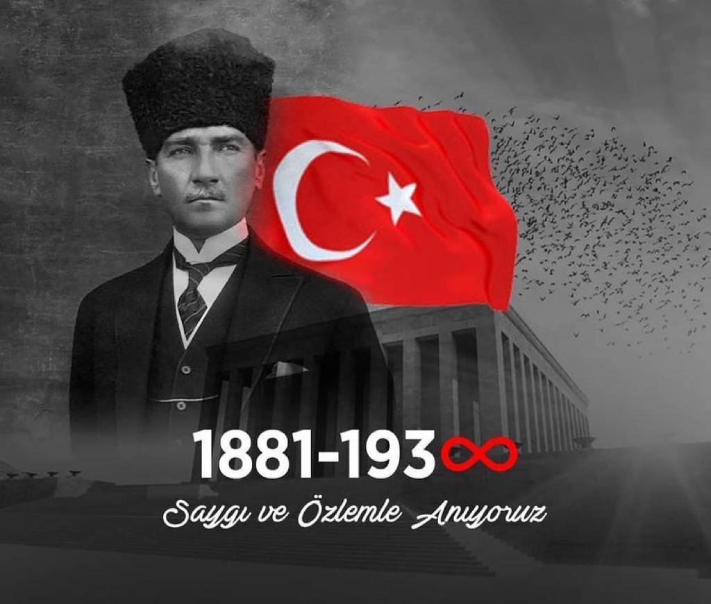 Benim naciz vücudum, bir gün elbet toprak olacaktır.Fakat Türkiye Cumhuriyeti ilelebet payidar kalacaktır.

Türkiye Cumhuriyeti Devletimizin Kurucusu GAZİ MUSTAFA KEMAL ATATÜRK’Ü Saygı ve Rahmetle Anıyoruz...
Ruhu şad mekanı cennet olsun 🇹🇷🤲