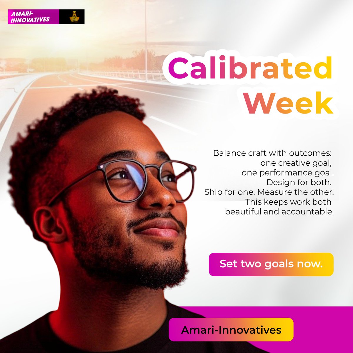 HabeebBolutife's tweet image. Calibrated week: set 1 creative goal + 1 performance goal for the same project. Ship, measure 7 days, iterate. Beauty + metrics = better work. #DesignStrategy #ProductDesign