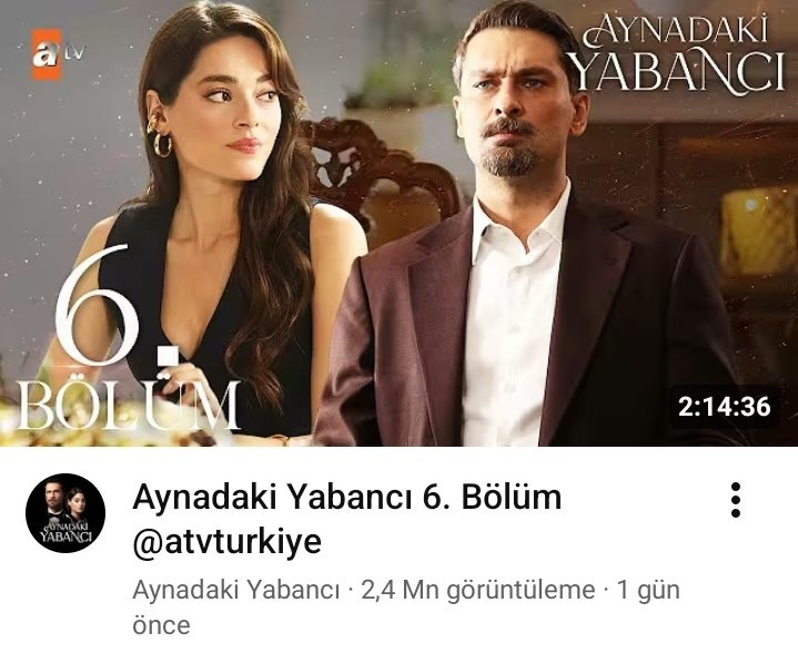 aradaki farka bakın kanalın bi diğer dizisi bile bu kadar kısa sürede izlenme almıyo size günü değiştirin dedik ama bizi dinlemediniz tekrar söylüyorum bu dizi asla final olmayı hak etmedi şans vermek yerine diziyi harcadın <a href="/atvcomtr/">atv</a> <a href="/aynadakidizi/">Aynadaki Yabancı</a> #aynadakiyabancı