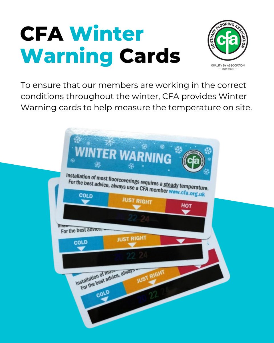 We’re keeping our members protected during the cold weather with access to the CFA Winter Warning Card.

The full Winter Warning Toolkit has just been updated for 2025 and is available via the CFA website members’ area: cfa.org.uk/Member-Login/