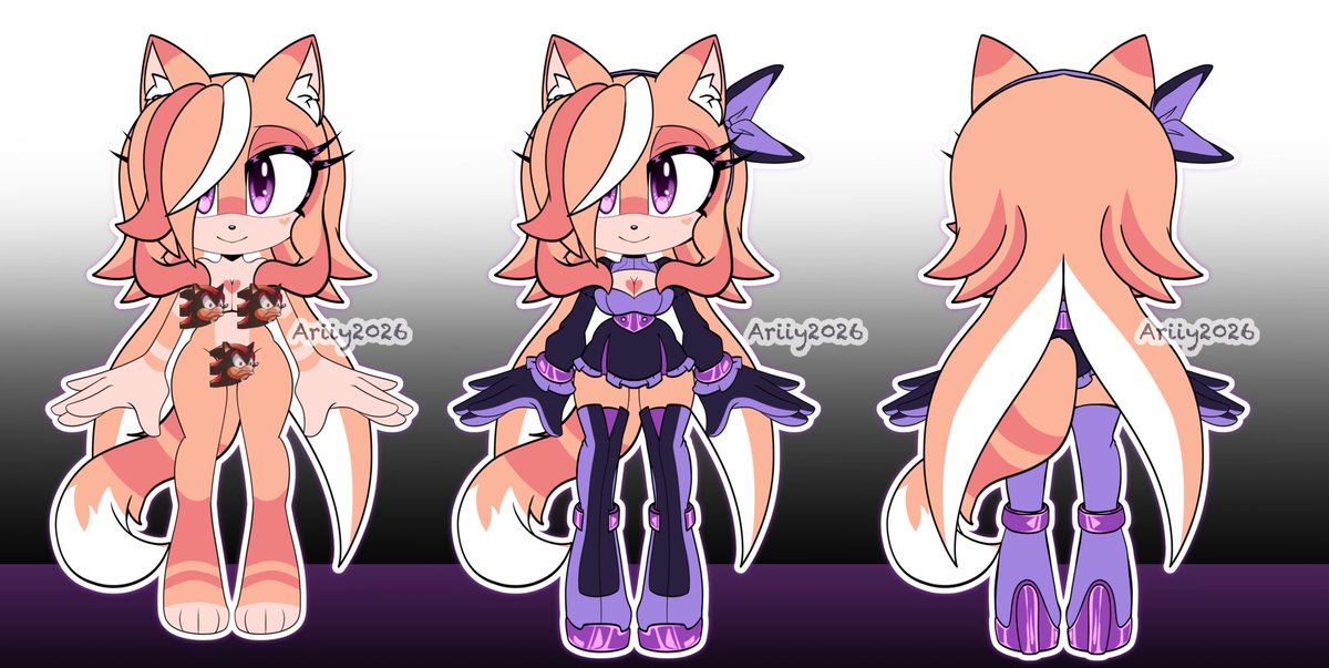 Ariiy2026's tweet image. Ok guys be nice to Abby! 
New Fox girly that weirdly enough came to me in a dream qwq

Her Powers include; going invisible, blackmailing people with their secrets and falling off cliffs for some reason.