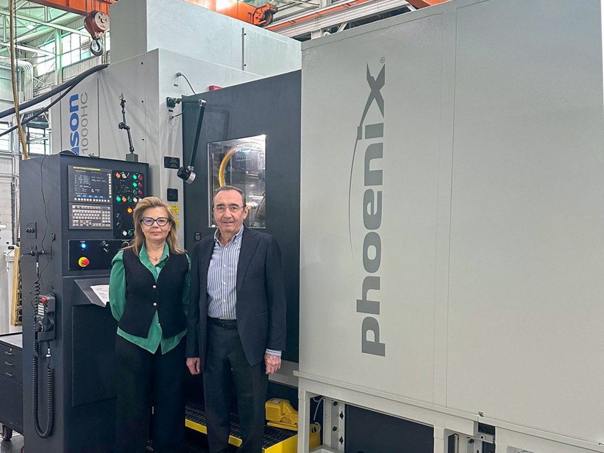 Gleasontweets's tweet image. Thank you Erdiren Dişli ve Makina Sanayi A.Ş., for your trust! Your new Phoenix 1000HC Bevel Gear Cutting Machine guarantees the efficient and precise production of large bevel gears up to 1,000 mm in diameter: gleason.com/1000hc

#gleason #unanteknik #geartechnology