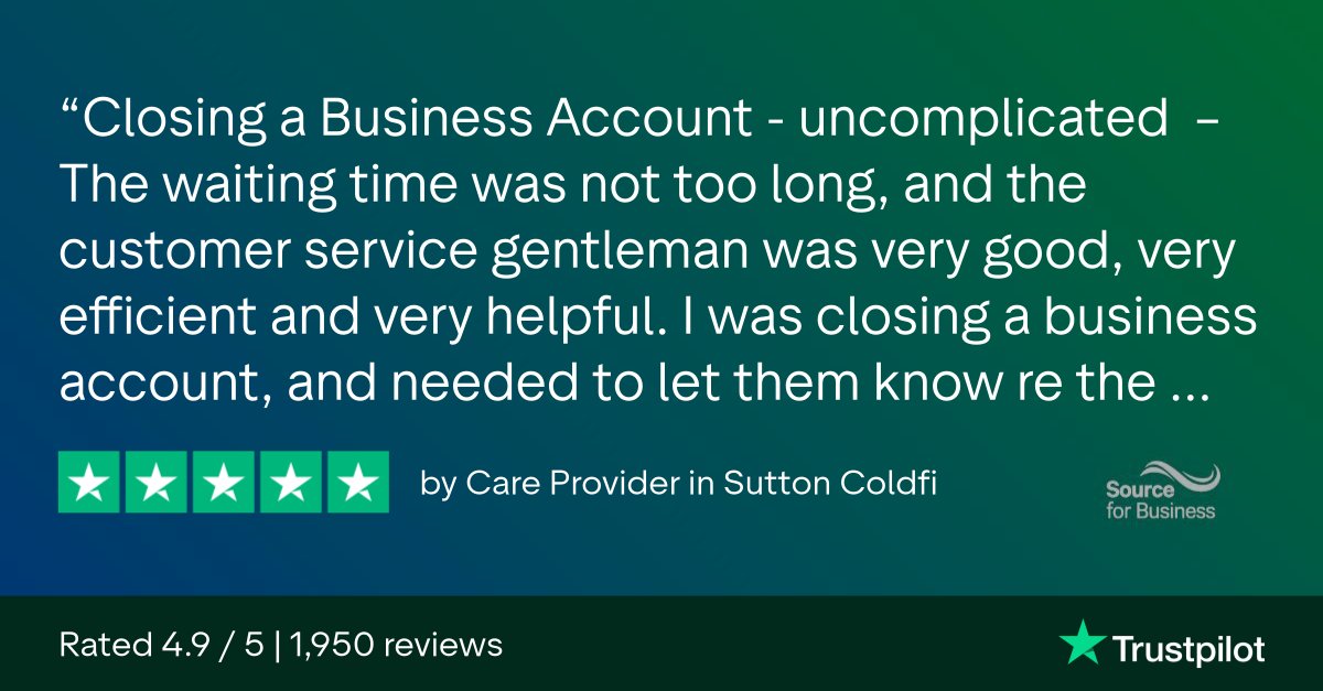 Source4b's tweet image. Closing a business account doesn’t have to be complicated - and we make sure it isn’t! 

Quick, clear, and handled with care - that’s how we do customer service at Source for Business. 🙌

#CustomerService #BusinessSupport #WaterRetailer #SourceForBusiness