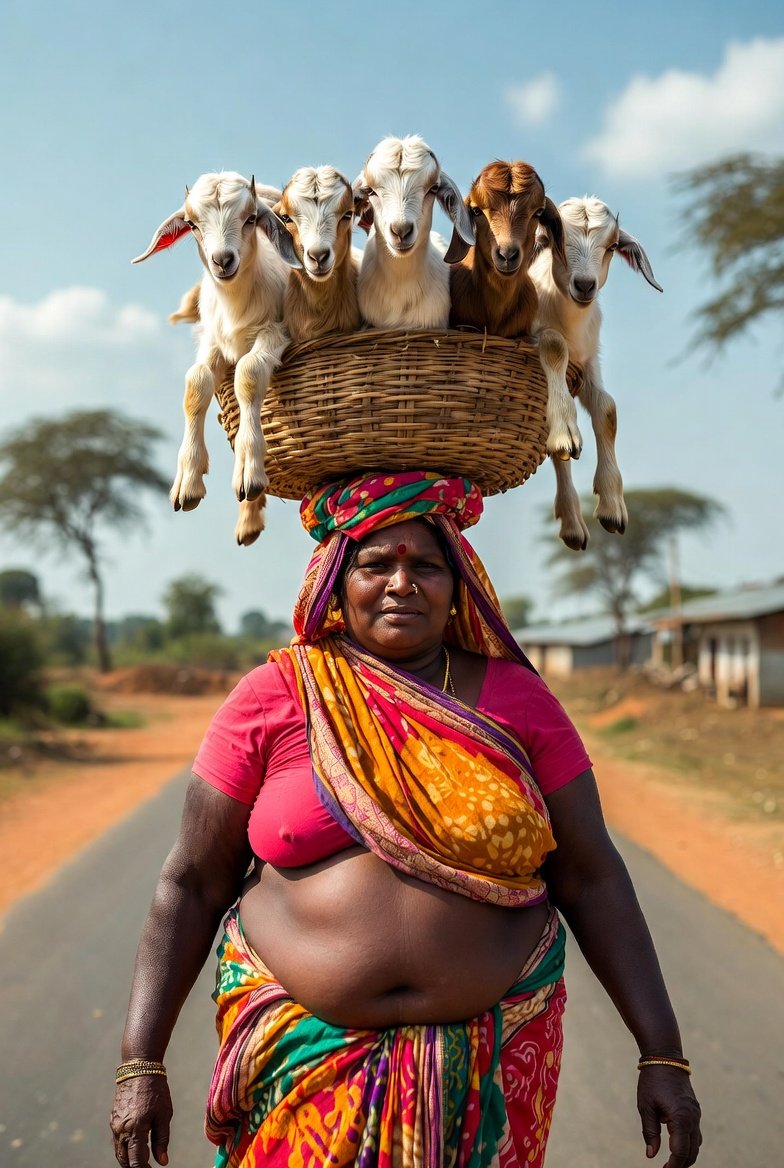 Mr_Saroj13's tweet image. गाँव की &apos;बकरी एक्सप्रेस&apos; चली! 🐐 साड़ी वाली सुपरहीरोइन ने सिर पर पूरा &apos;किड्स गैंग&apos; लोड कर लिया—बाजार की ओर मार्च! 😍 ये तो असली &apos;मल्टीटास्किंग&apos; है, माँ-बेटे सब साथ! 🇮🇳😂  

#VillageVibes #GoatFamily #DesiQueen #RuralLife #SuperMom #BakraBazaar #IndiaUnfiltered #FunnyMoments