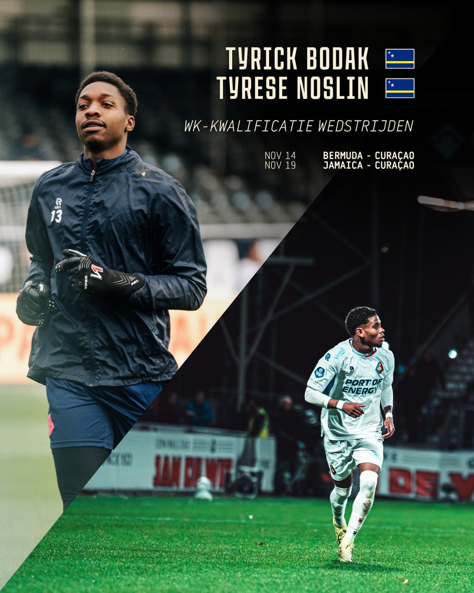 telstar1963nv's tweet image. 𝐑𝐨𝐚𝐝 𝐭𝐨 𝐖𝐂 𝟐𝟎𝟐𝟔 ⌛🔥

Succes en vooral genieten, boys! 🇨🇼🇸🇷

#WitteLeeuwen