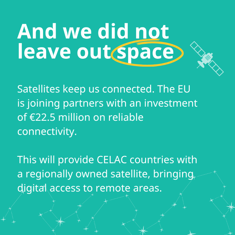 EU_Partnerships's tweet photo. So we met again.
 
Two years after launching the €45 billion EU-LAC Global Gateway Investment Agenda, our #LACEU partnership delivered on what it promised.
 
And we renewed the commitments that allow us to continue advancing our common agenda.
 
#PartnersinChange