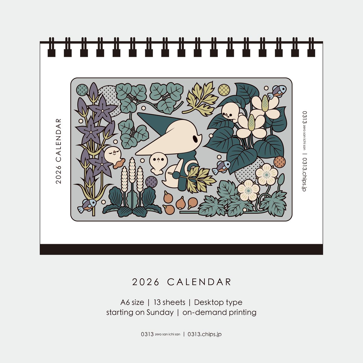 zerosanichisan's tweet image. 2026卓上カレンダー

A6サイズ｜13枚綴り［各月1面］

2026年のカレンダーを作りました！デザフェスやBOOTH通販などで販売します　来年もお供にしていただけたら嬉しいです

#デザフェス62